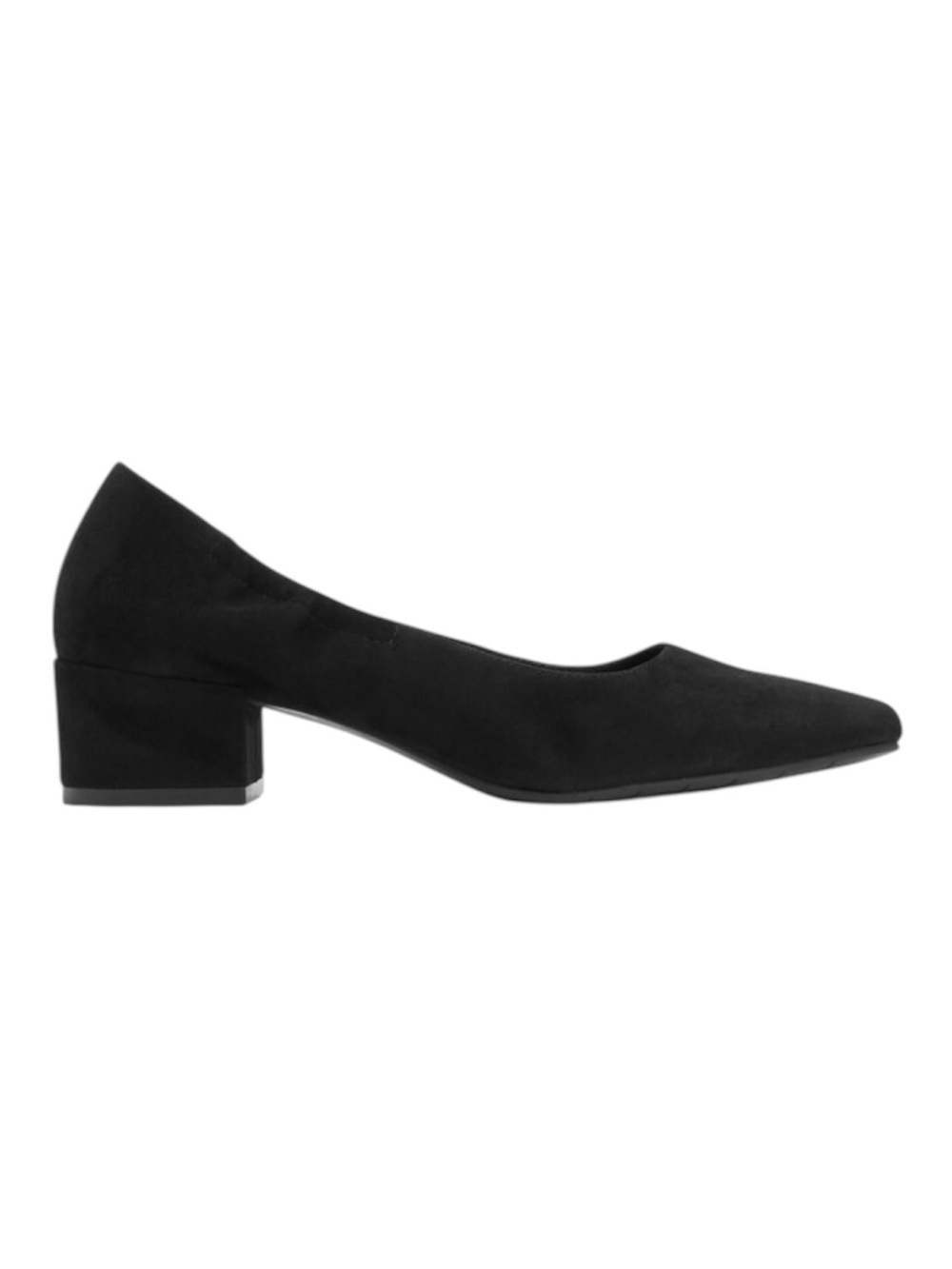 Eileen Fisher Winn Black Suede Block Heel Pump Size 8.5